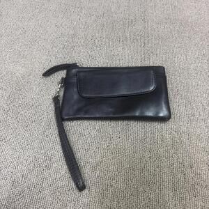 Coach Wallet Wristlet Dark BROWN Women's Size Small Leather